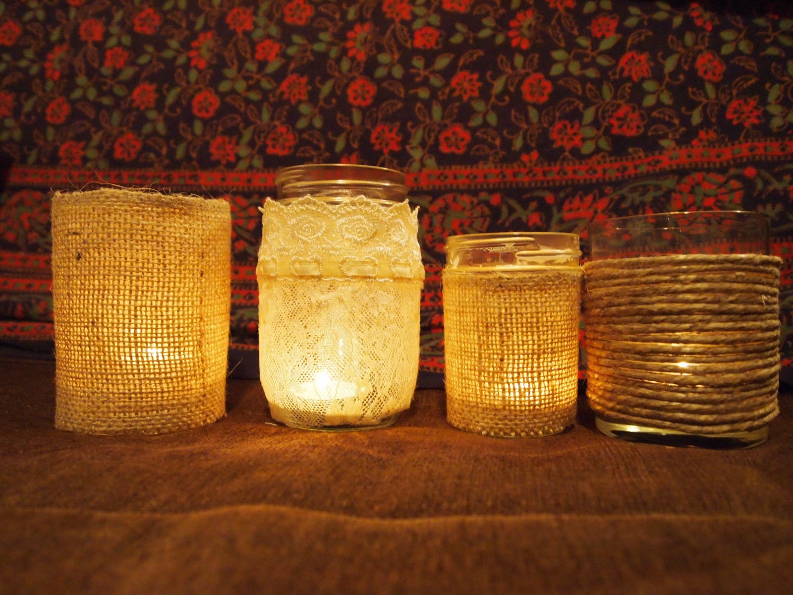 our urban cottage Rustic candle holders diy