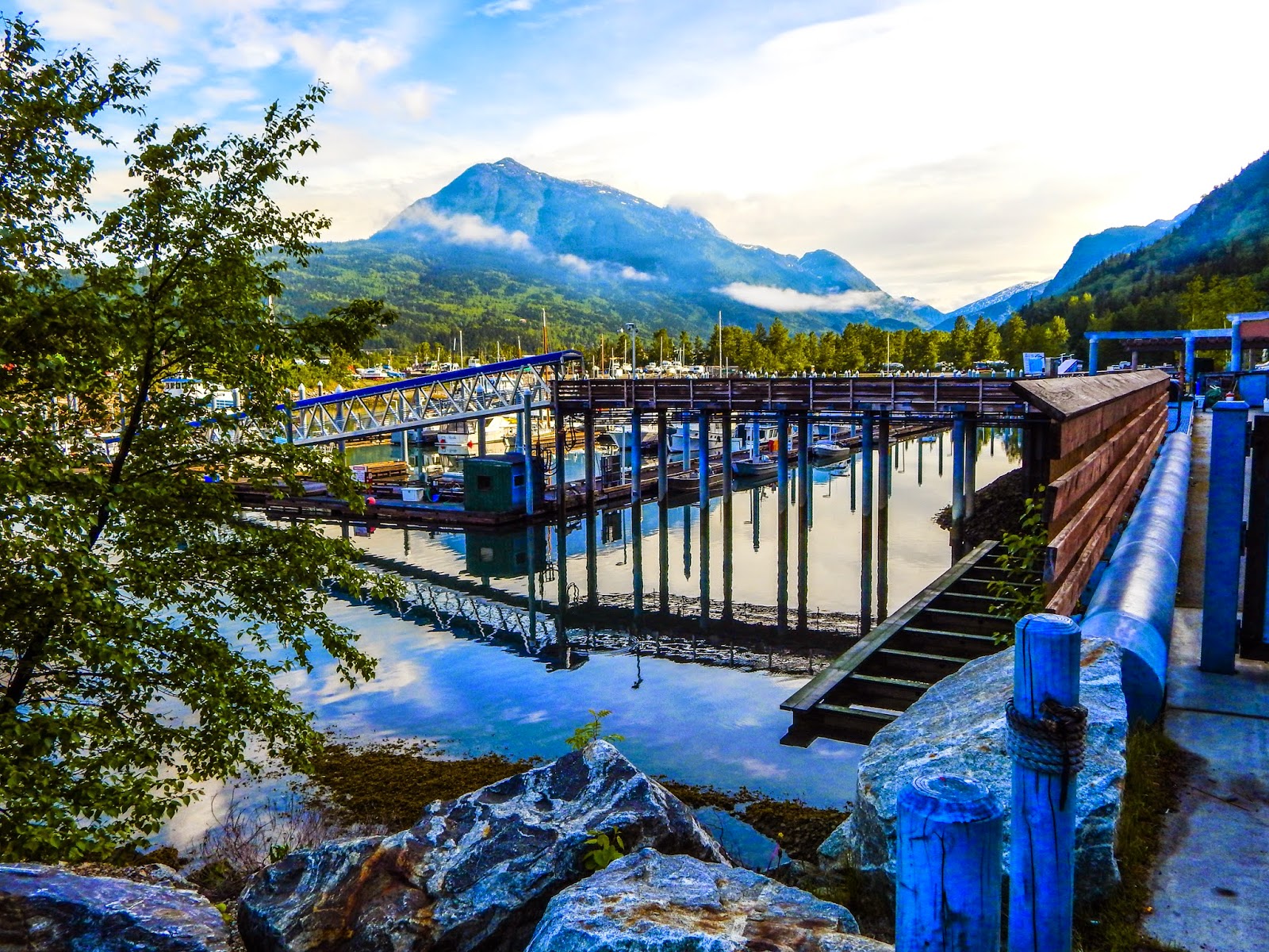 Walking Arizona Small Boat Harbor, Skagway, Alaska