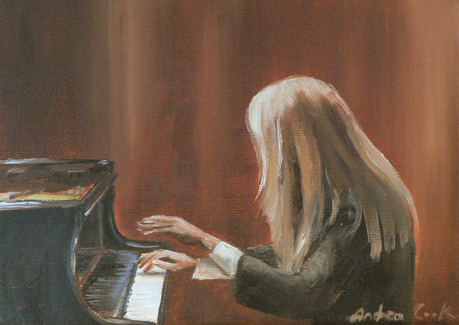Art Studio Atelier28 The Piano Woman New Painting
