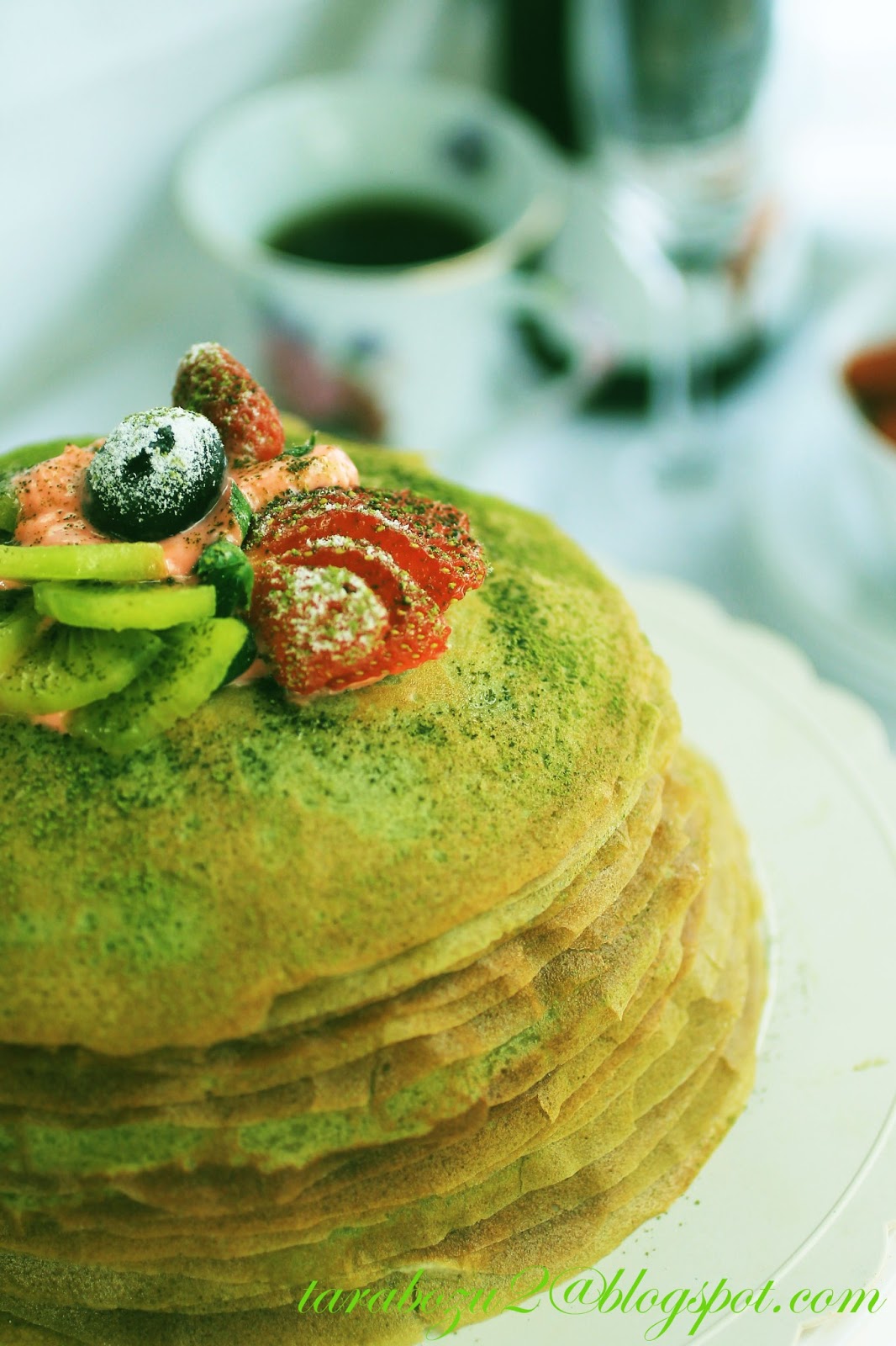 MILLE CREPE GREEN TEA AIR TANGAN ZUHAIDA