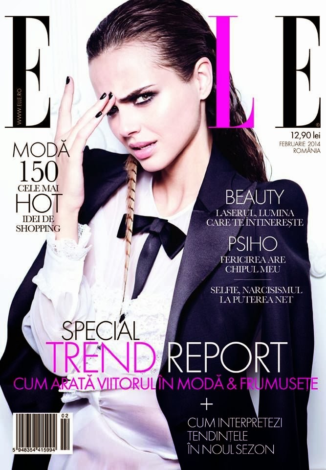 Xenia Deli Elle Romania Magazine Cover February 2014 HQ Scans Xenia Deli Elle Romania Magazine Cover February 2014 HQ Scans