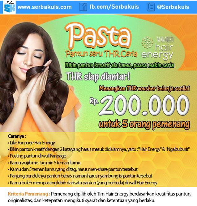 Kuis Pantun Seru THR Ceria Berhadiah Voucher Belanja Total 1 Juta Kuis Pantun Seru THR Ceria Berhadiah Voucher Belanja Total 1 Juta