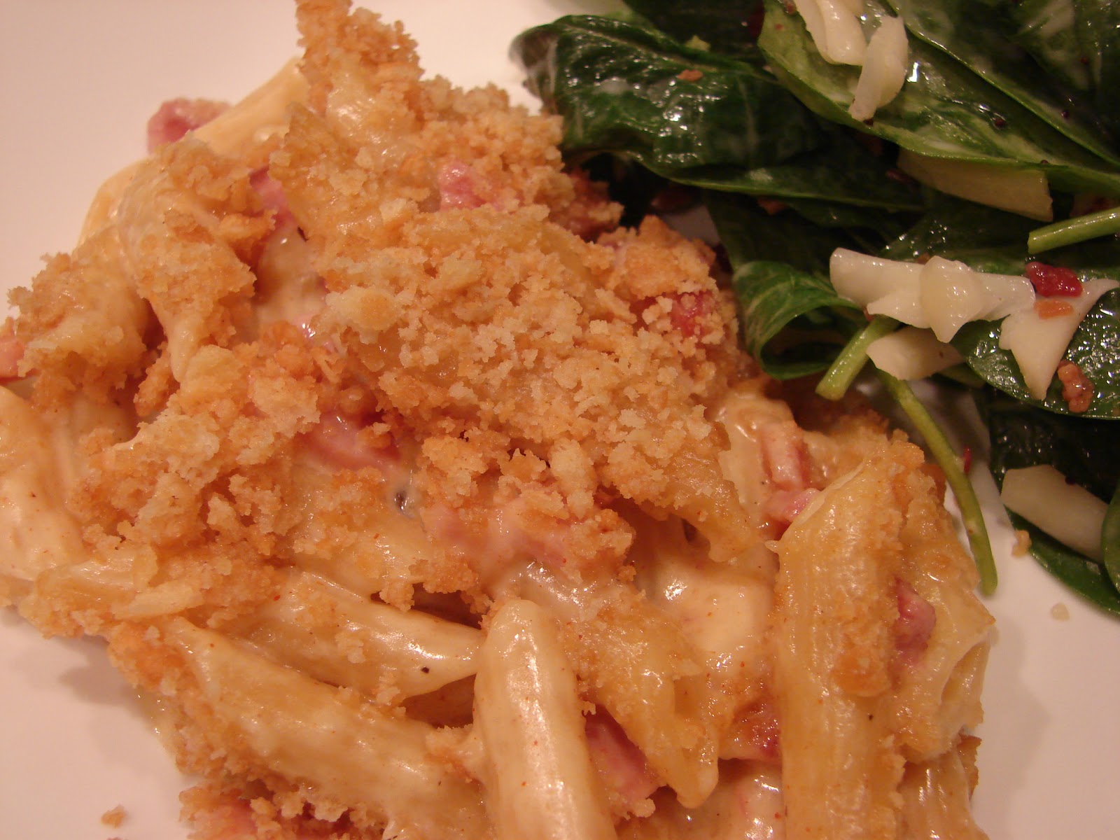 A Bear in the Kitchen Ham and Cheese Penne Bake