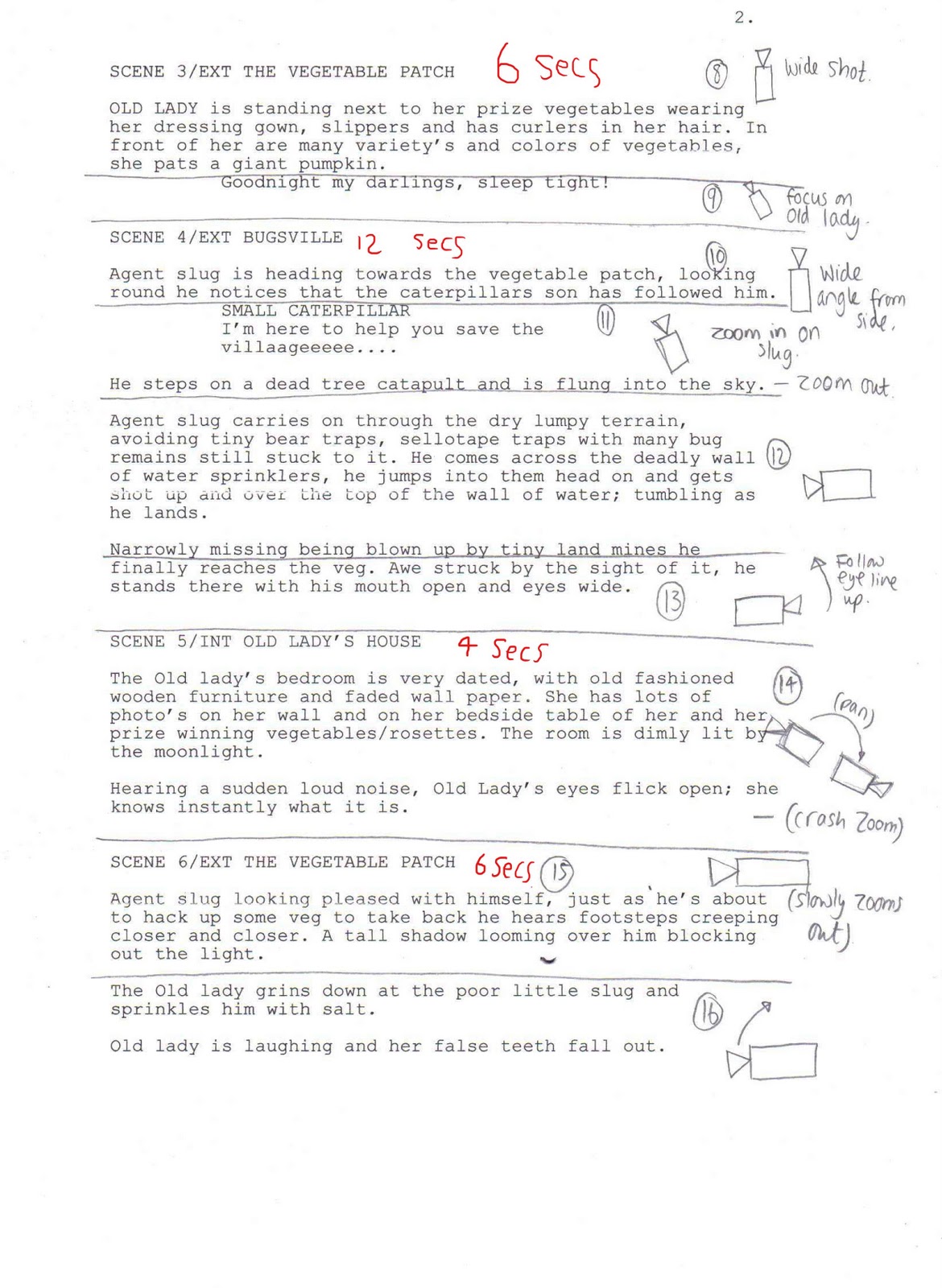 pre production theory 2014 script breakdown sheet