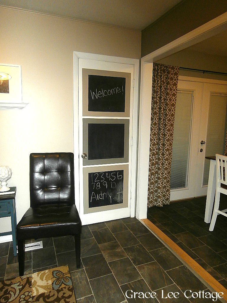 Grace Lee Cottage Customized chalkboard pantry door