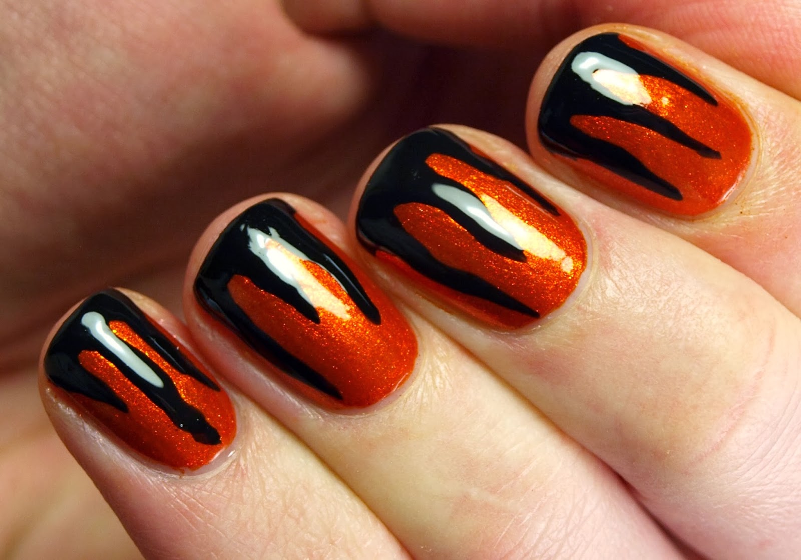 6. Candy Corn Nails - wide 1