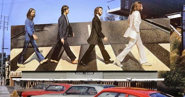 The Abbey Road billboard on Sunset - The Daily Beatle has moved!