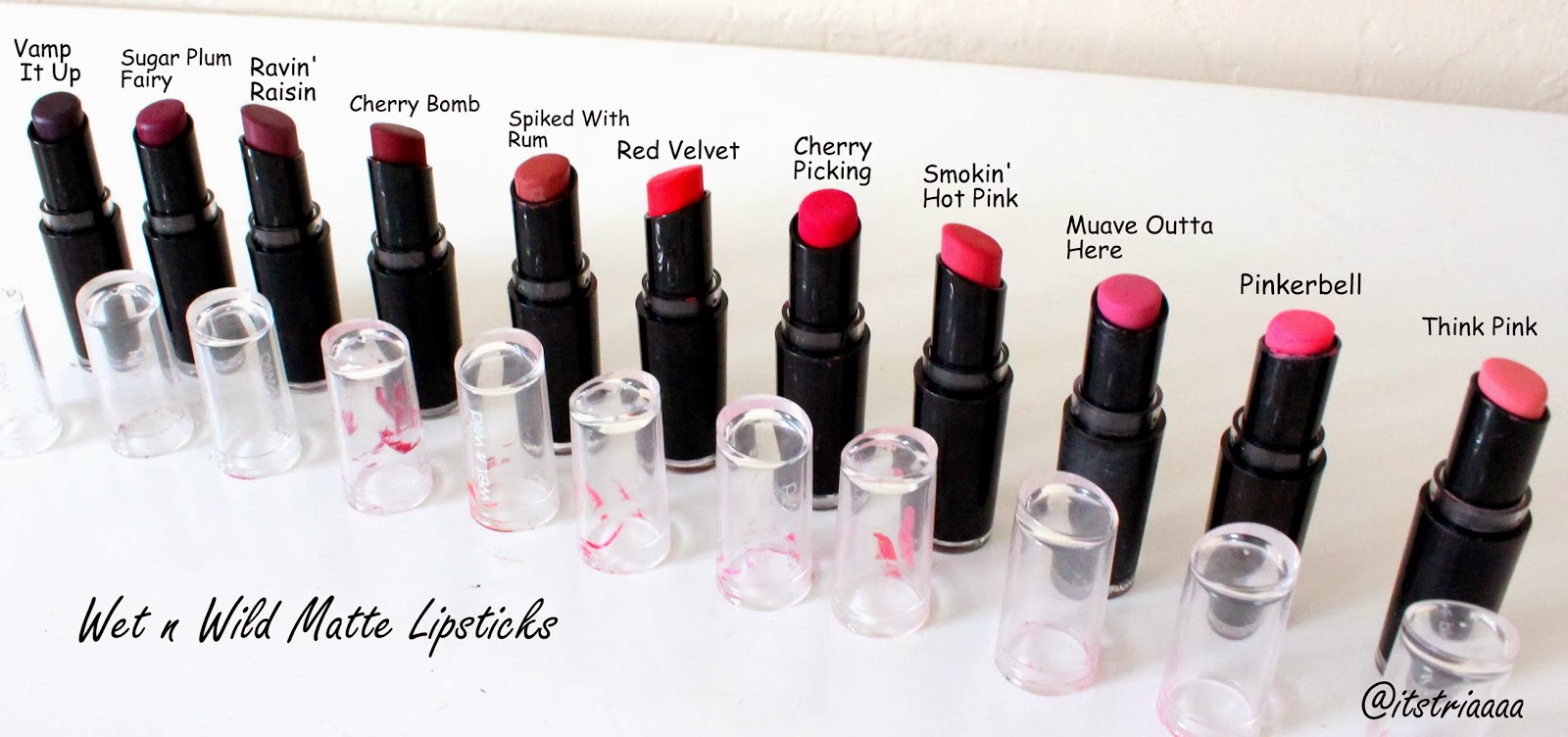AllByTria Wet n Wild Matte Lipsticks