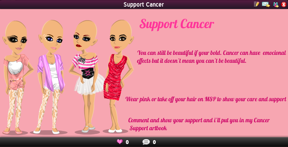 Dance Hip Hop On Moviestarplanet: New Artbook: Support Cancer