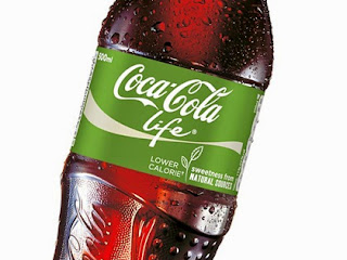 Coke Life. Lower calorie. Not low calorie. It'll still rot your teeth too, kids.