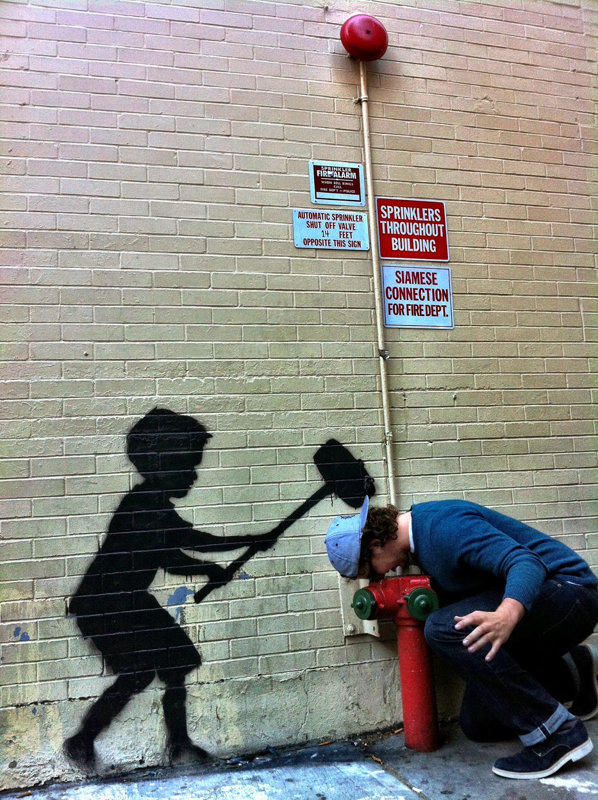 NYC ♥ NYC Banksy Continues to Captivate Street Art Fans with "Hammer