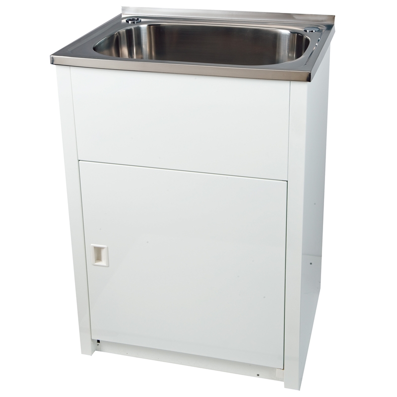 Rather than the traditional wall mounted laundry tap and spout you ...