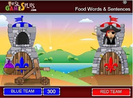 http://www.eslgamesplus.com/food-and-drinks-esl-vocabulary-game-catapult-game/