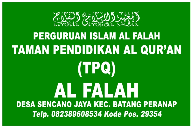 SENCANO JAYA TPQ Al Falah Sencano Jaya Muhadhoroh I