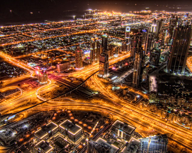 Dubai City by night