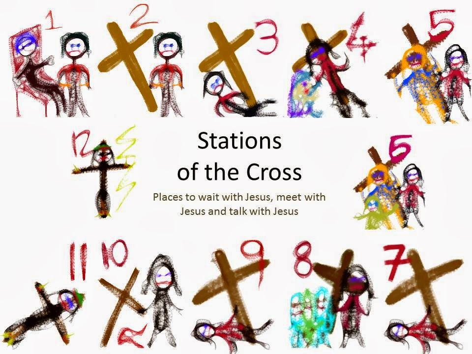 LLM Calling Stations of the Cross for Kids at Easter