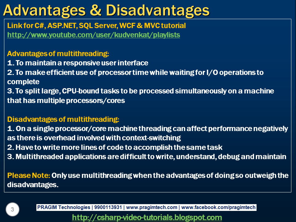 Sql server, and c video tutorial Part 87 Advantages and