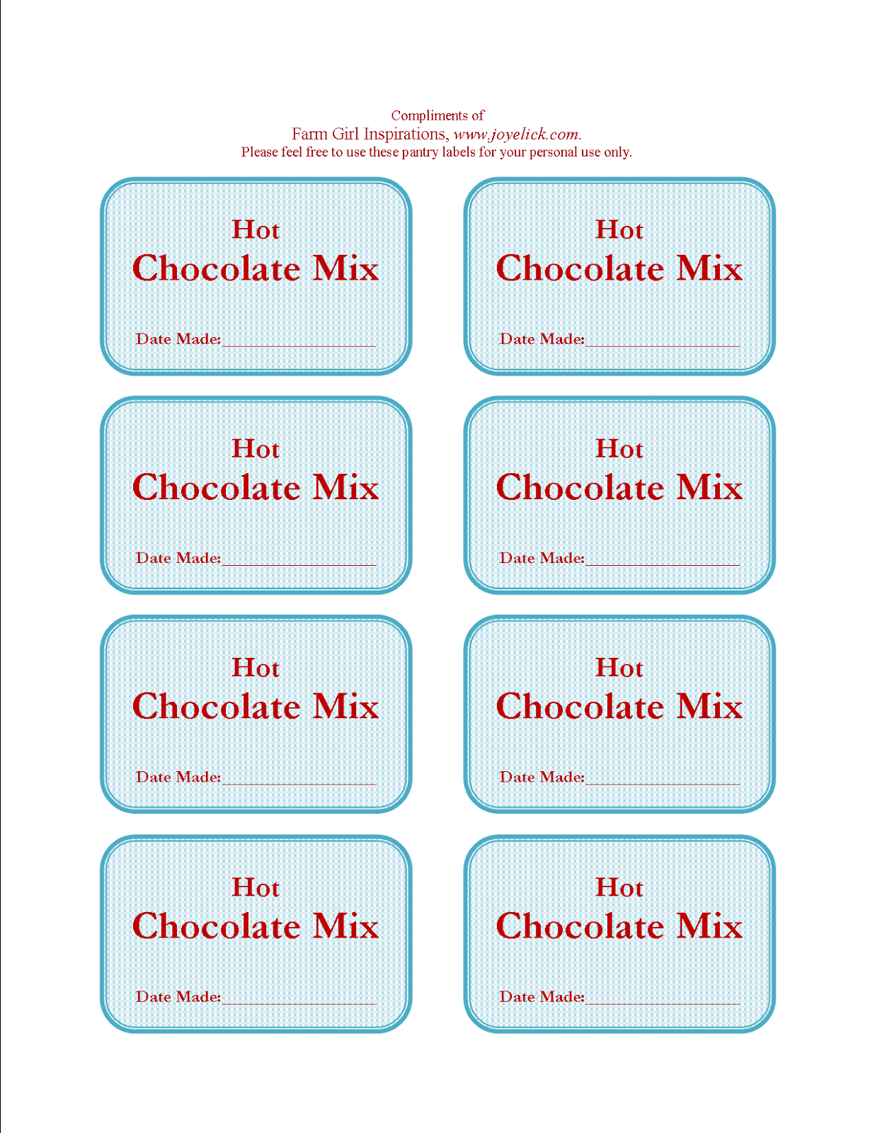 Make Your Own White Hot Chocolate Mix Make Your Own White Hot Chocolate Mix
