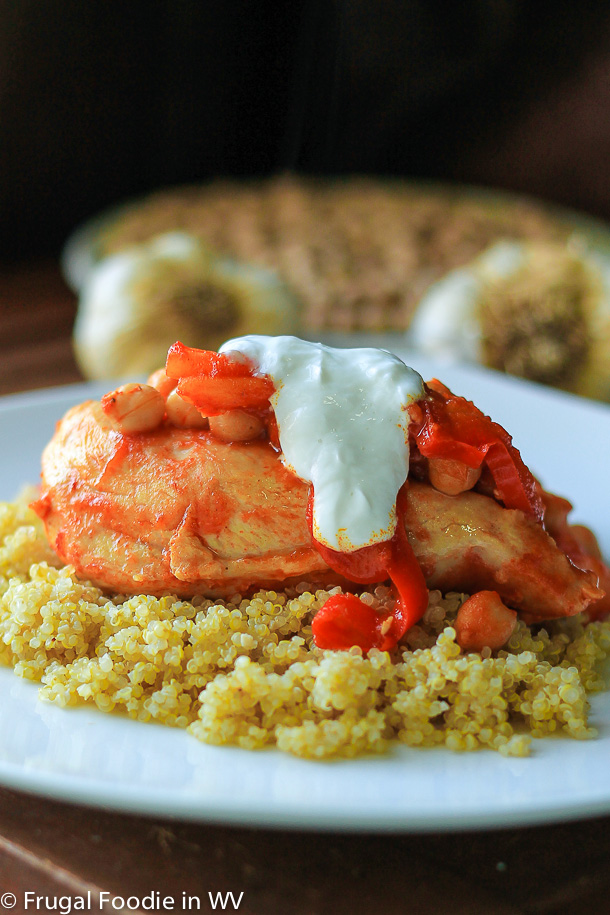 35 Minute Stewed Chicken Breast, Red Bell Pepper and Chickpeas Foodie in WV