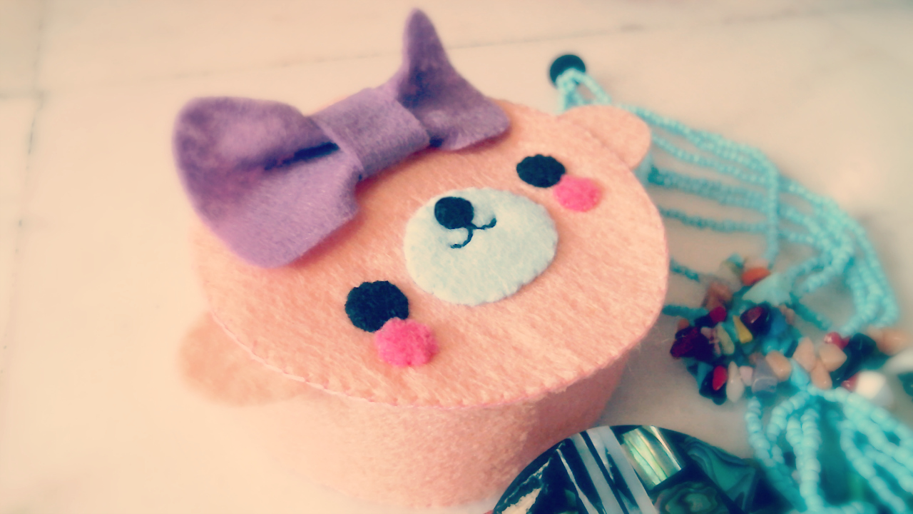 DIY How To Make A Mamegoma Jewelry Box From Felt Tutorial Hapy