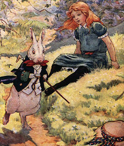 TylerB on X: My chapter 1 Alice in wonderland down the rabbit