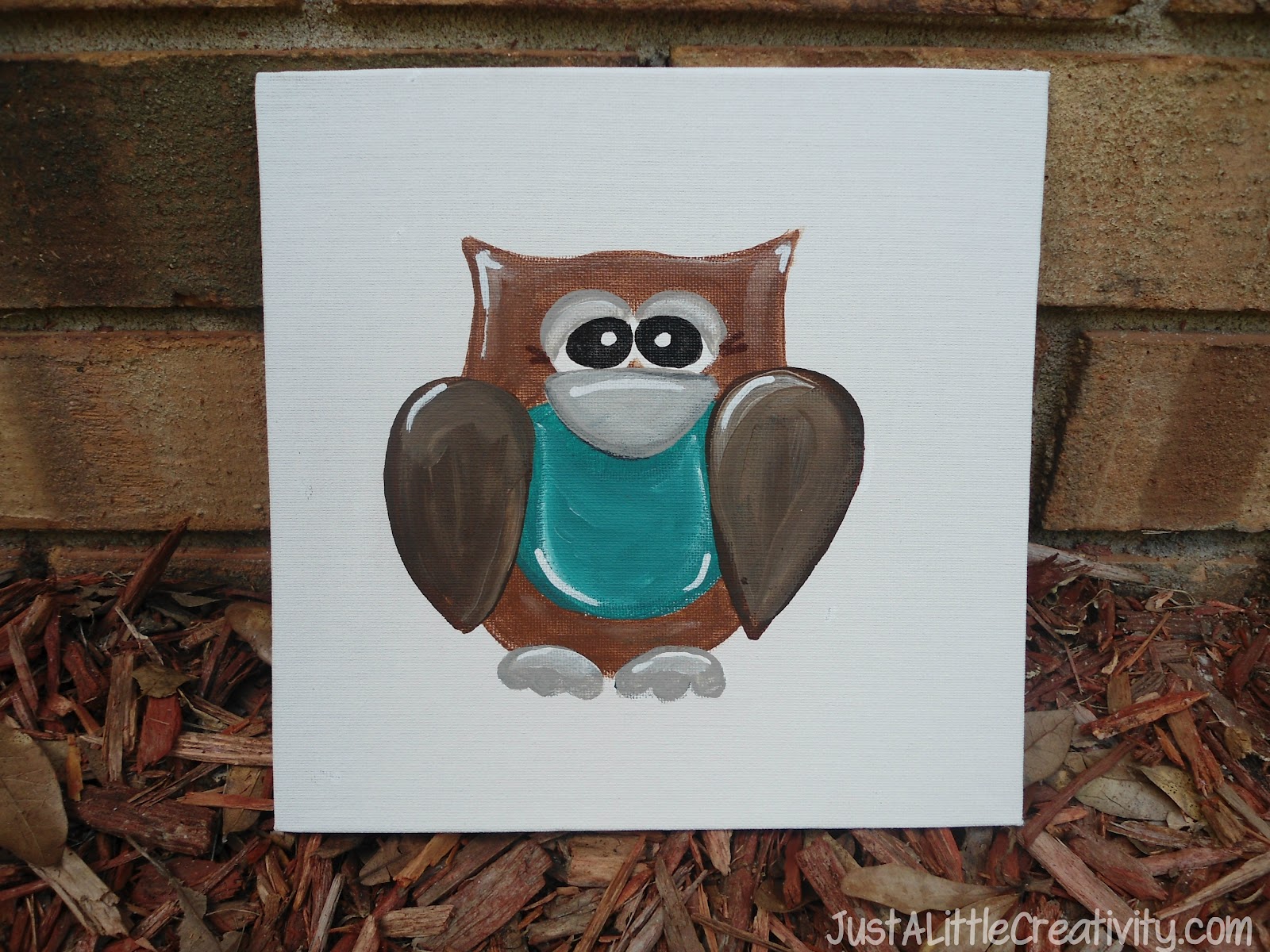 How to Paint a Whimsical Owl in Six Easy Steps {Tutorial} Just a