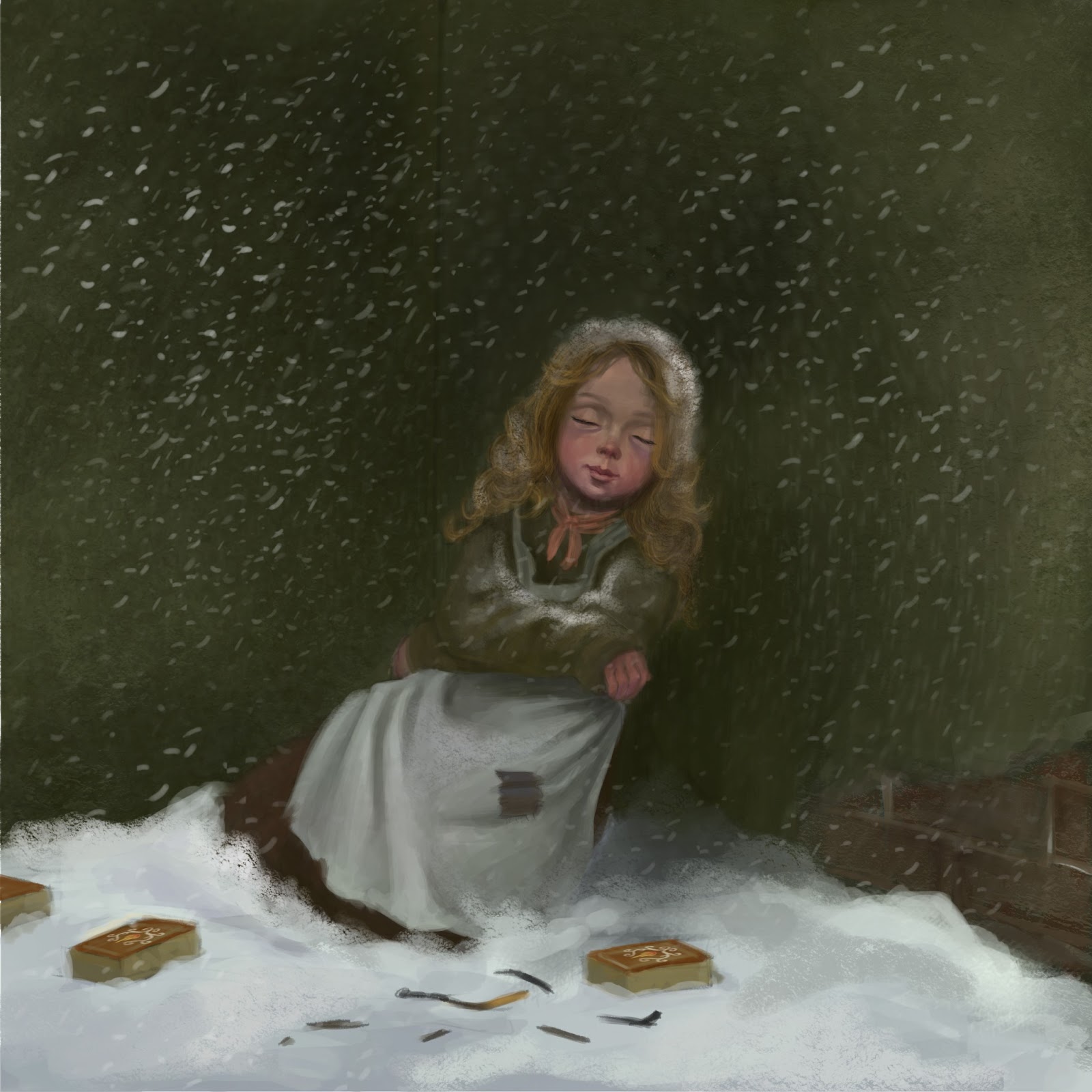 The Little Match Girl And The Golden Statue