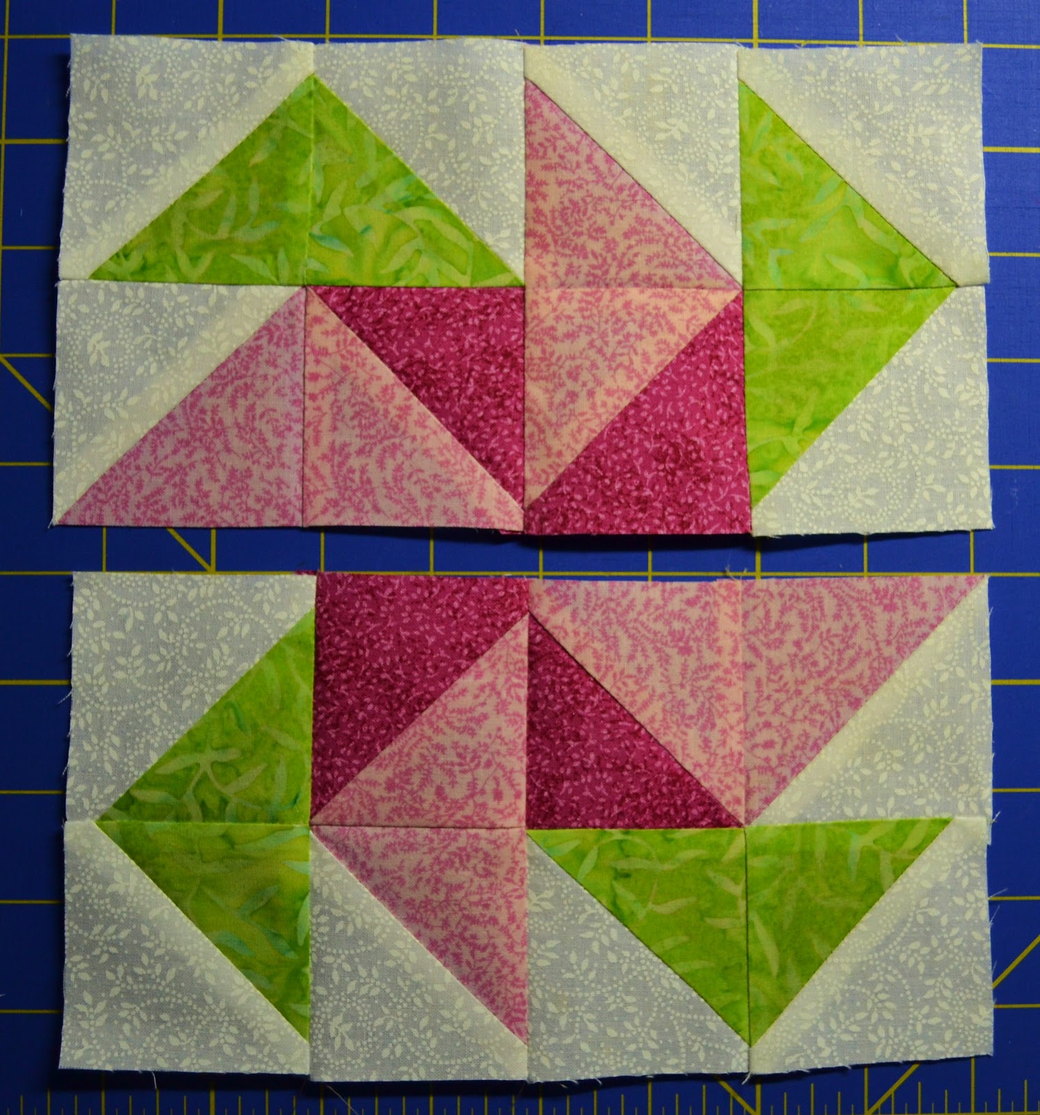 ChockABlock Quilt Blocks Pinwheel Flowers