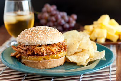 Pulled Chicken BBQ Sandwich Recipe | Healthy Sandwich Recipe