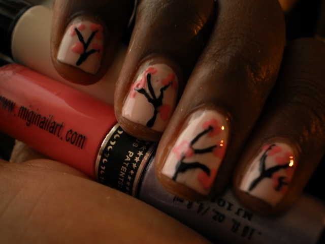 Cherry Blossoms - Migi Nail Art. - PinkNailBlog