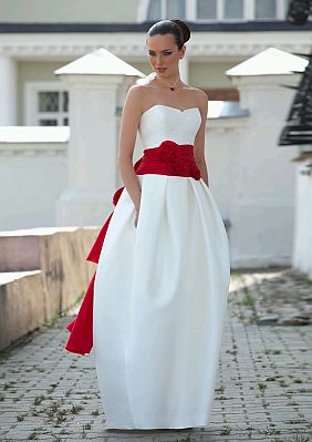 Muyameno Com Vestidos De Novia Blanco Y Rojo Parte 4