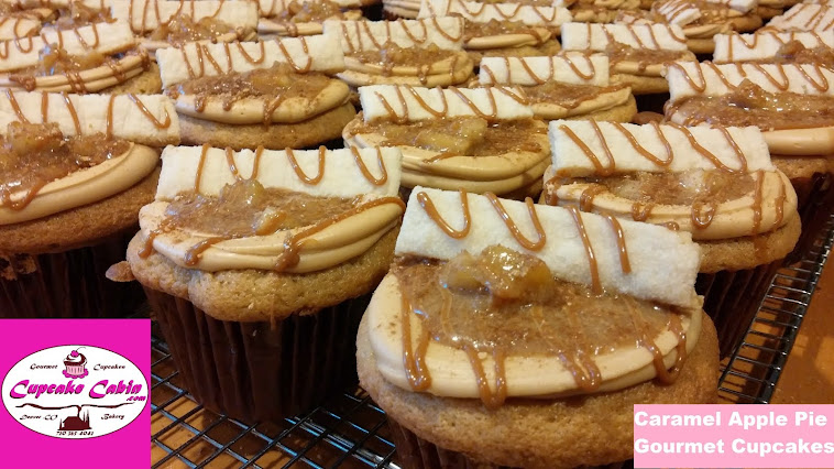 Caramel Apple Pie Cupcakes