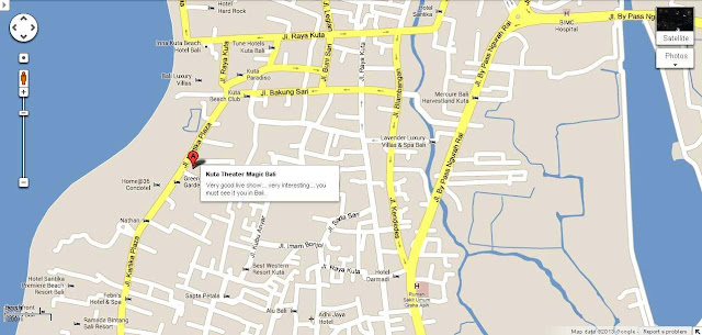 Location Map of Kuta Theater Magic Bali for Tourists Guidance,Kuta Theater Magic Bali Location Map,Kuta Theater magic Bali Accommodation Attractions Hotels map