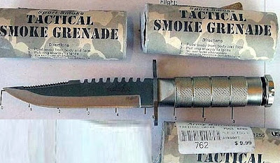 Survival Knife and Firework-type Large Smoke Grenades (PWM) Survival Knife and Firework-type Large Smoke Grenades (PWM)