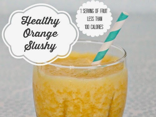 Healthy Orange Slushy
