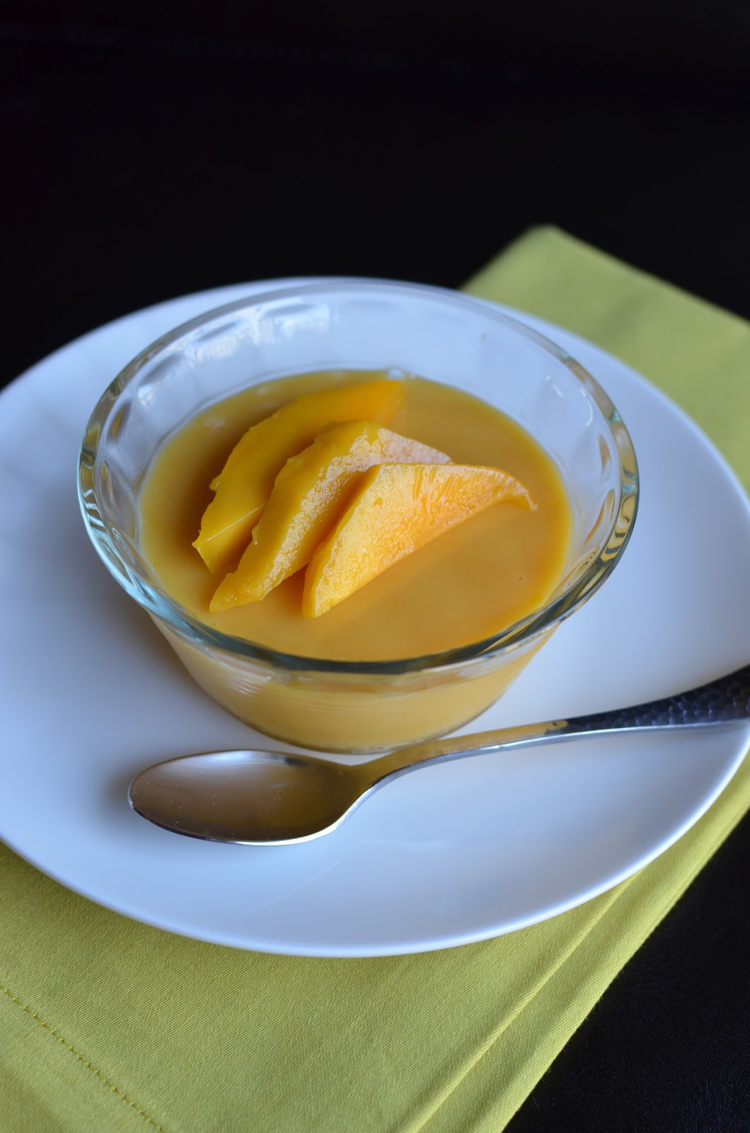 Playing with Flour Mango pudding