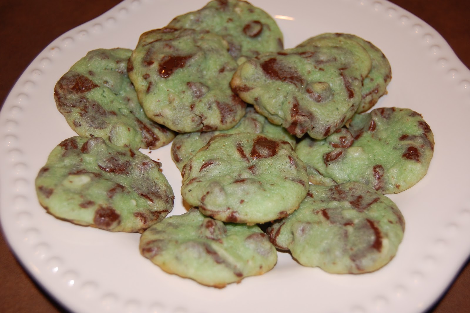Dinner with The Donnells Mint Chocolate Chip Cookies (Grinch Cookies)