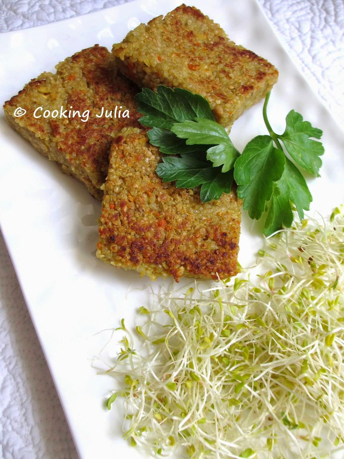 COOKING JULIA CROQUETTES DE QUINOA AU CURRY VEGAN