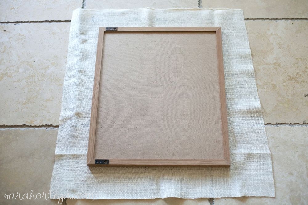 diy {burlap cork board}