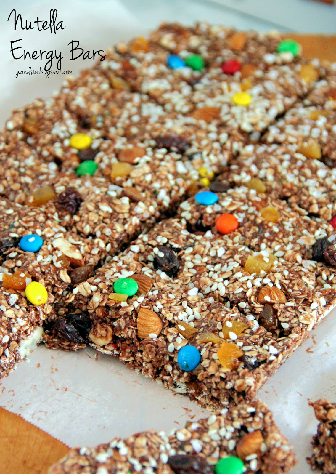 Jo and Sue Nutella Energy Bars (No Bake)