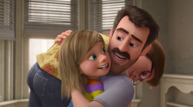 Riley y sus padres en Inside Out (Del Reves)  Riley y sus padres en Inside Out (Del Reves)