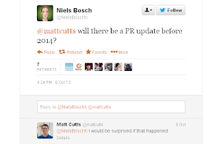 Niels Bosch & Matt Cutts - PageRank update