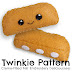 Felt Craft Twinkie Snack Cake Pattern