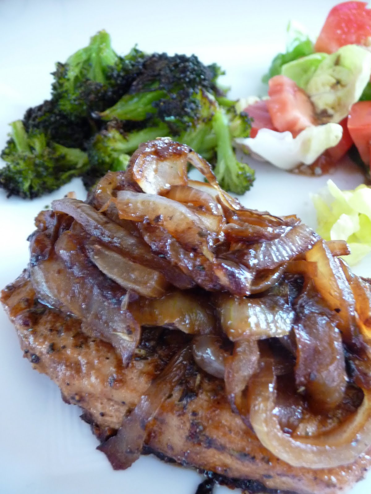 Caramelized Italian Pork Chops with Sweet Onion Jam Holly Would If