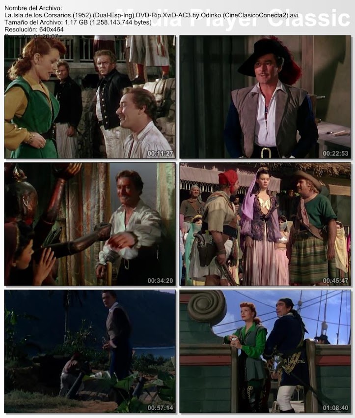 La isla de los corsarios | 1952 | Capturas de pantalla La isla de los corsarios | 1952 | Against All Flags | Secuencias de la película