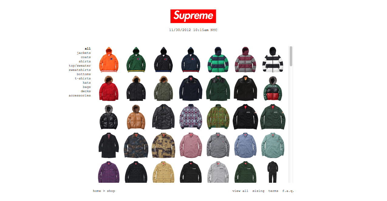 supreme shop all