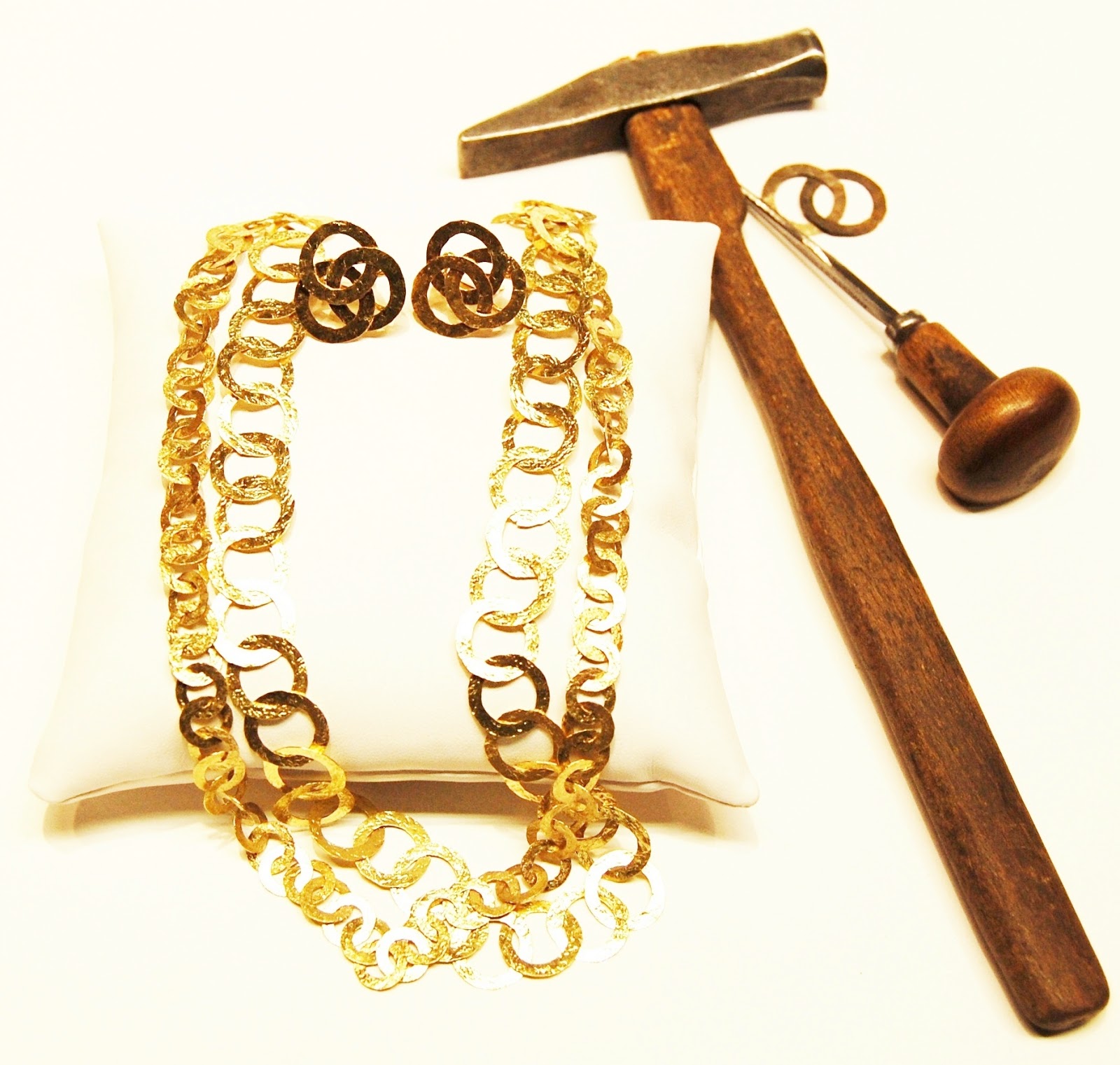 Home To Italy Florence Hammered Gold Jewelry an ancient tradition