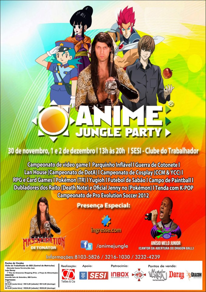 Cosplayers do Anime Jungle Party