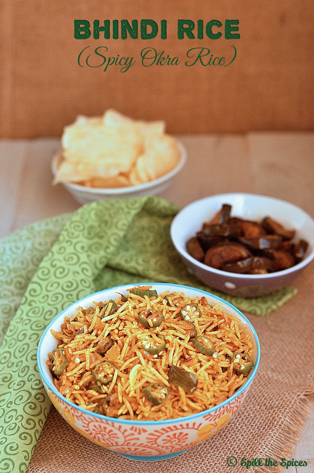 Vendakkai Sadam Bhindi Rice Spicy Okra Rice Spill the Spices