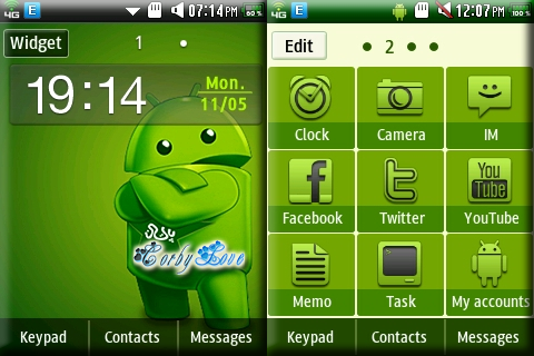 CORBY 2 THEMES: All Green Android Theme by Anonymous